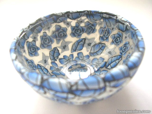 blue white mini bowl blue white mini bowl