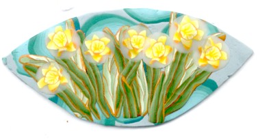 polymer clay daffodil