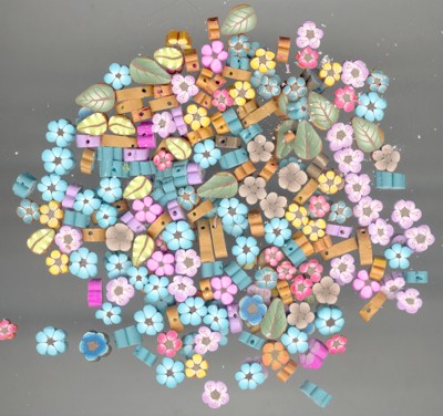 polymer clay slice beads